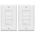 Kalide 3-Speed Fan and Light Combo Switch - Dual Control, 2 Pack