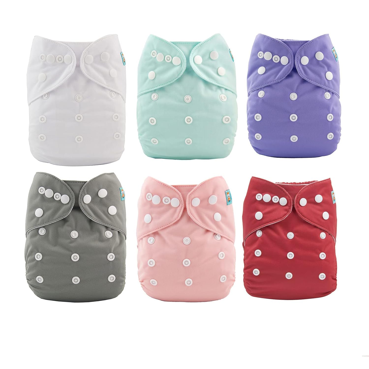 ALVABABY 18pcs Washable Cloth Diapers Set