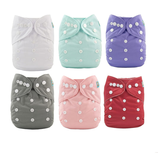 ALVABABY 18pcs Washable Cloth Diapers Set