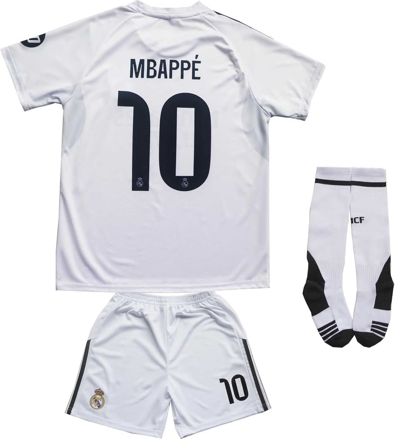 Madrid #10 Football Soccer Kids Jersey Shorts Socks Set Youth Sizes