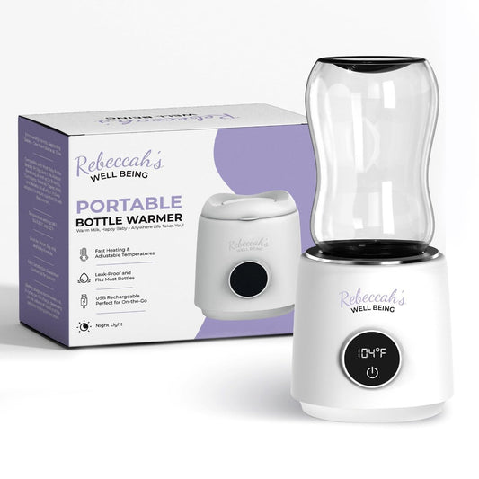 Portable Bottle Warmer for Travel with Nightlight & 4 Heat Settings