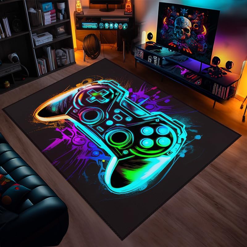 Medune Gaming Rug 36x24 - Perfect for Boys' Gaming Room!
