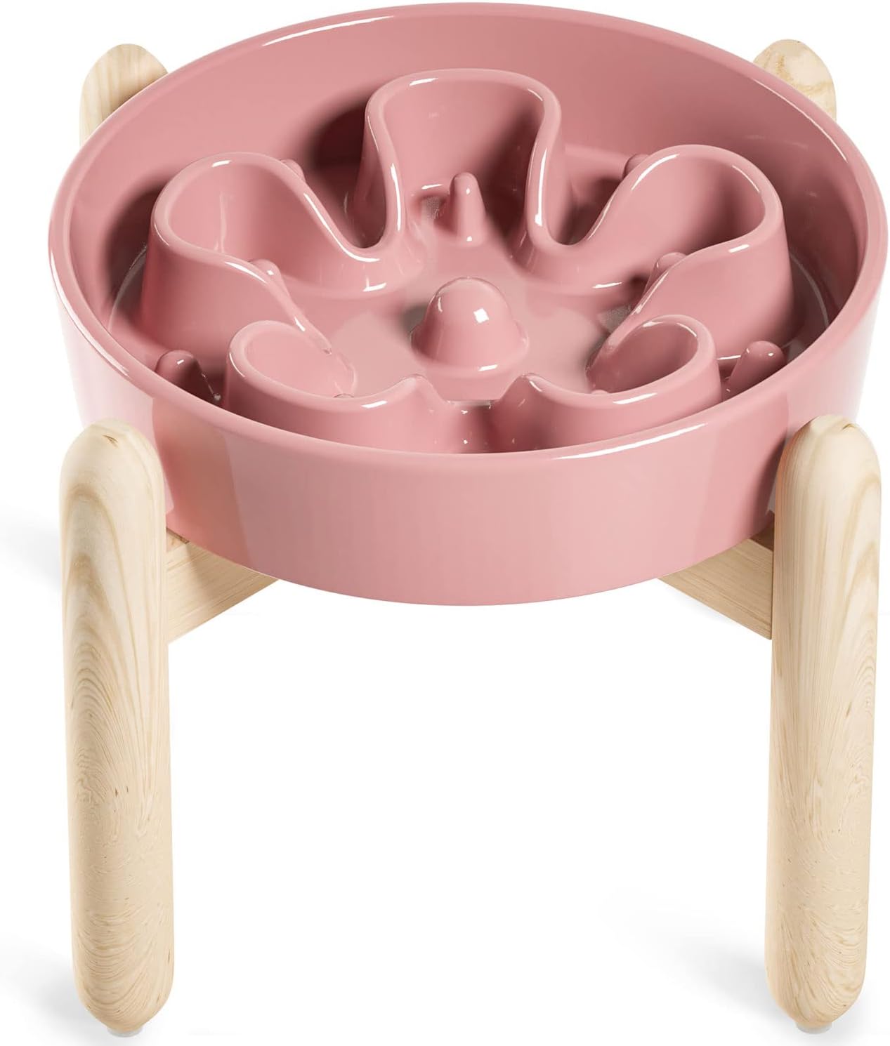 LE TAUCI Ceramic Slow Feed Dog Bowls for Healthy Eating