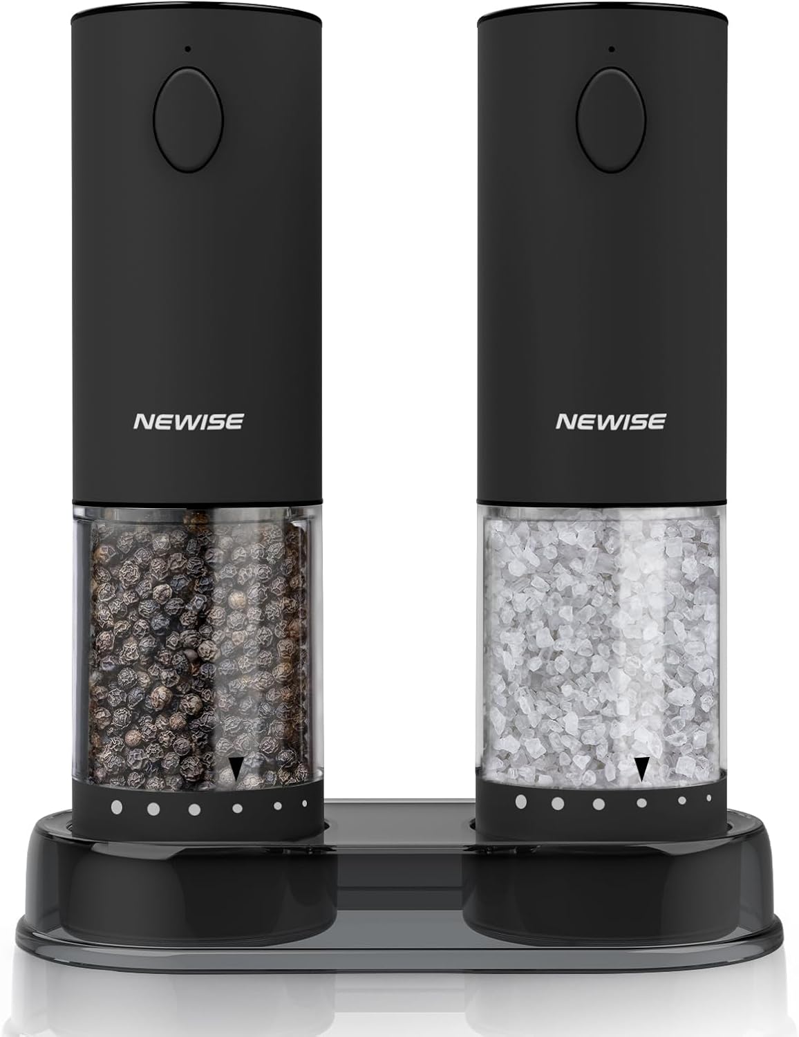 Electric Salt & Pepper Grinder Set with LED Light for Easy Use