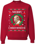 Ugly Christmas Sweater Unisex Crewneck - Merry Chrithmith Laughs