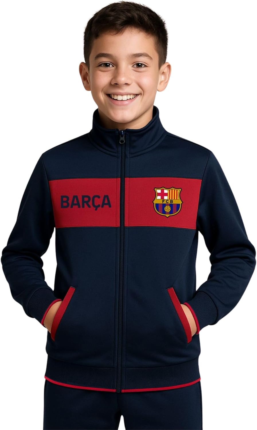 Icon Sports Unisex Kid's Official Soccer Teams Track Jacket