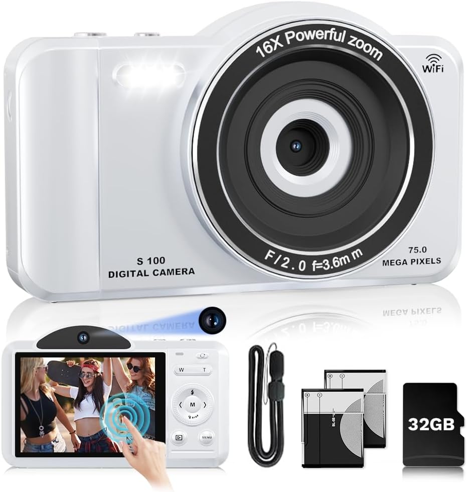 SMARTKLIK 4K Selfie Camera Bundle: Autofocus, Wi-Fi, Compact