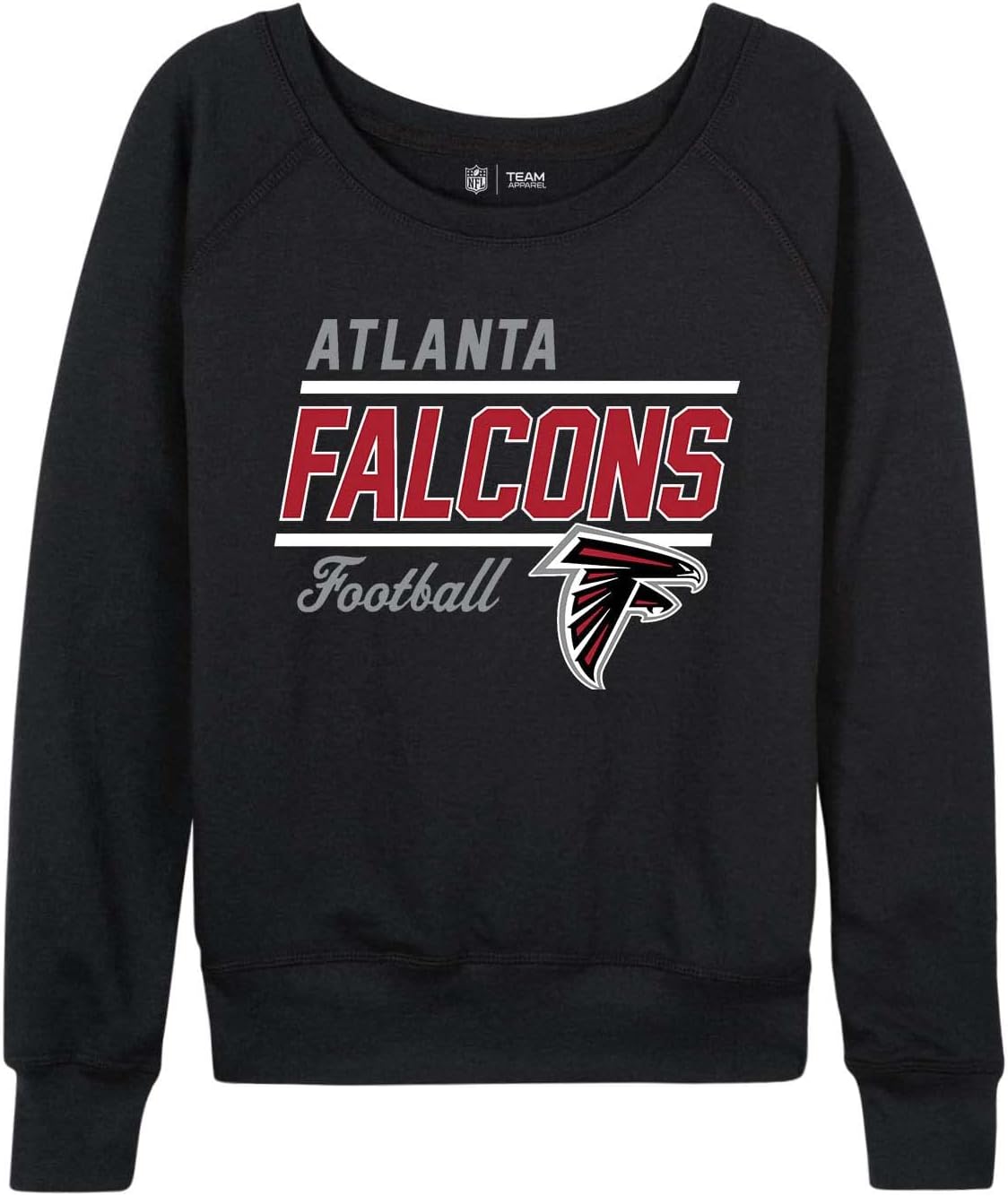 Atlanta Falcons Womens Slouchy Crew Neck Pullover for Fans