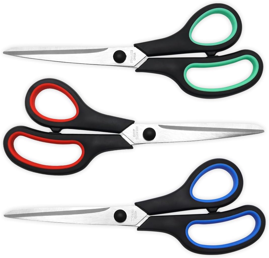 Vitoler 8.5-inch Heavy Duty Scissors Set - All Purpose Trio