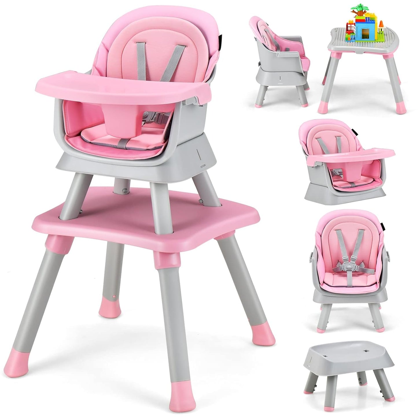 HONEY JOY 8-in-1 Convertible Baby High Chair - Ultimate Versatility!