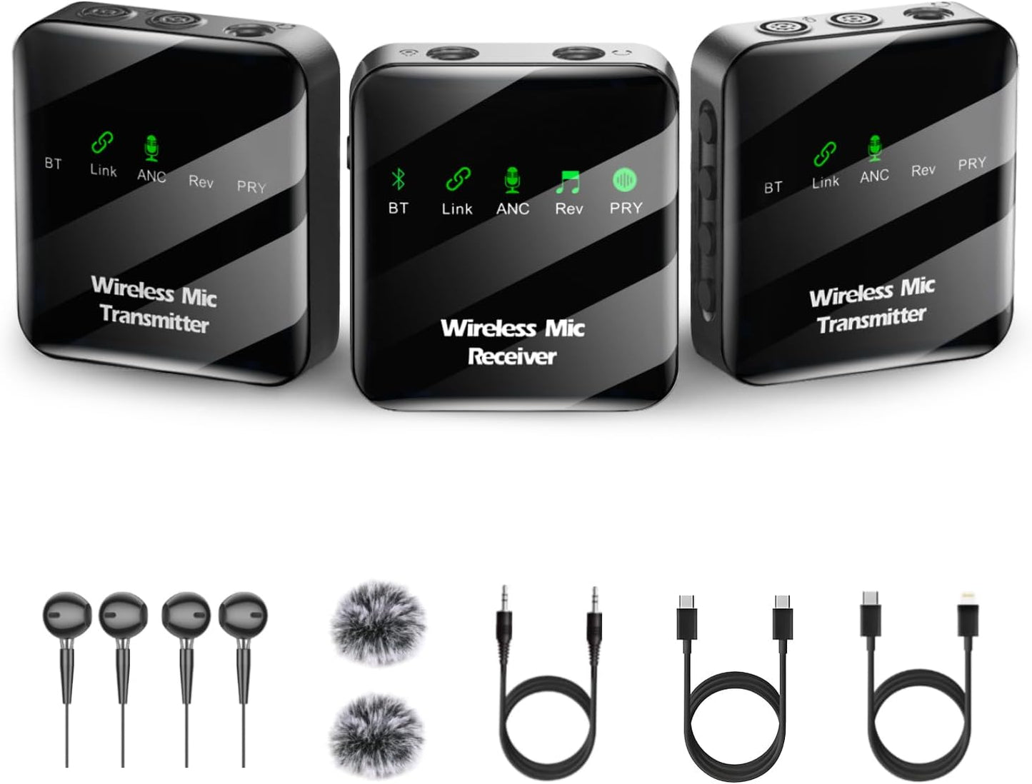 TAIOK Wireless Lavalier Microphone for Vlogs and Live Streams