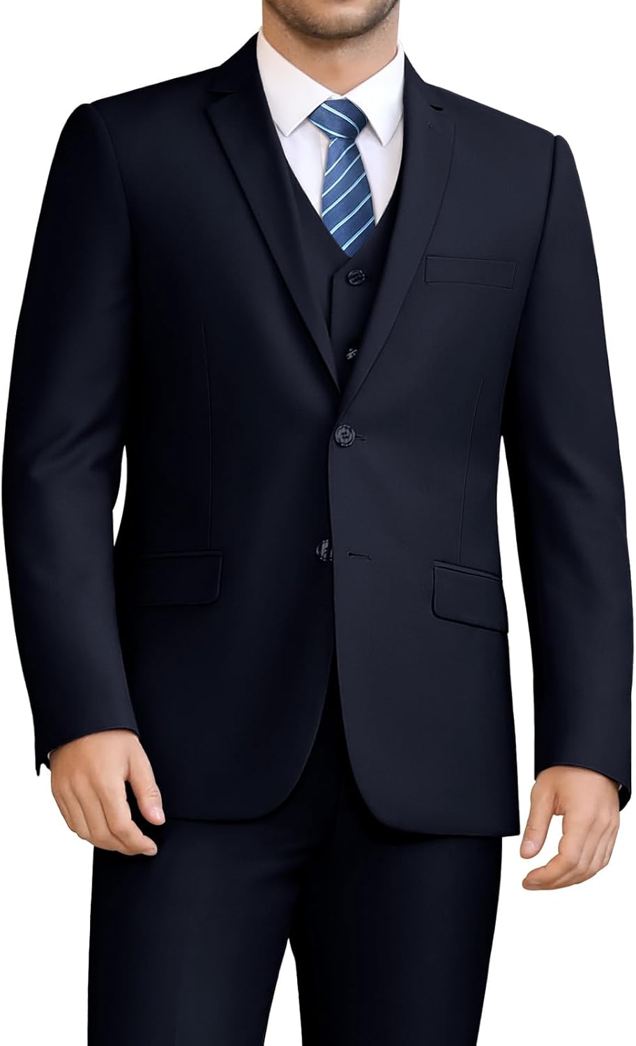 LUPURTY Men's Slim Fit 3 Piece Suit Set for Every Occasion