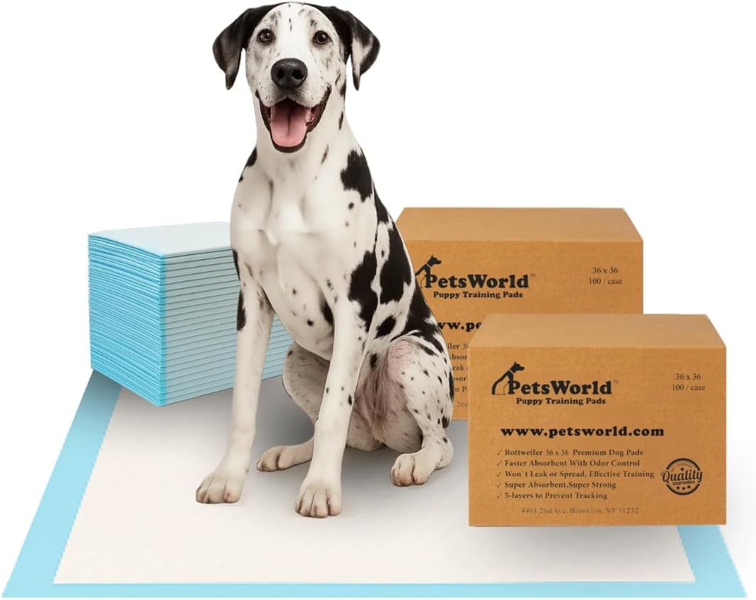 PETSWORLD Giant Dog Potty Pads for Easy Cleanup and Training