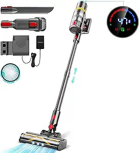 Moolan 6 in 1 Cordless Vacuum Cleaner with Touch Screen Features