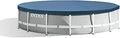 INTEX 28032E Pool Cover for 15ft Round Metal Frame Pools - Snug Fit