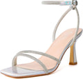 Mostrin Womens Strappy Stiletto Heels - Elegant Lace Up Sandals