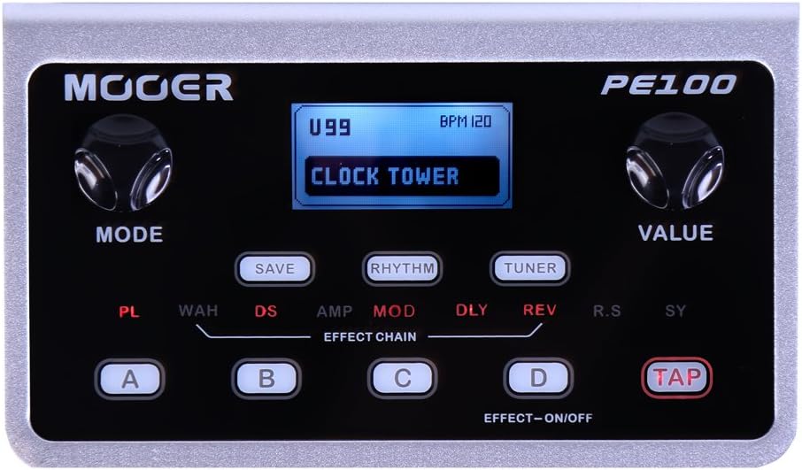 MOOER PE100: Portable Guitar Multi Effects Powerhouse