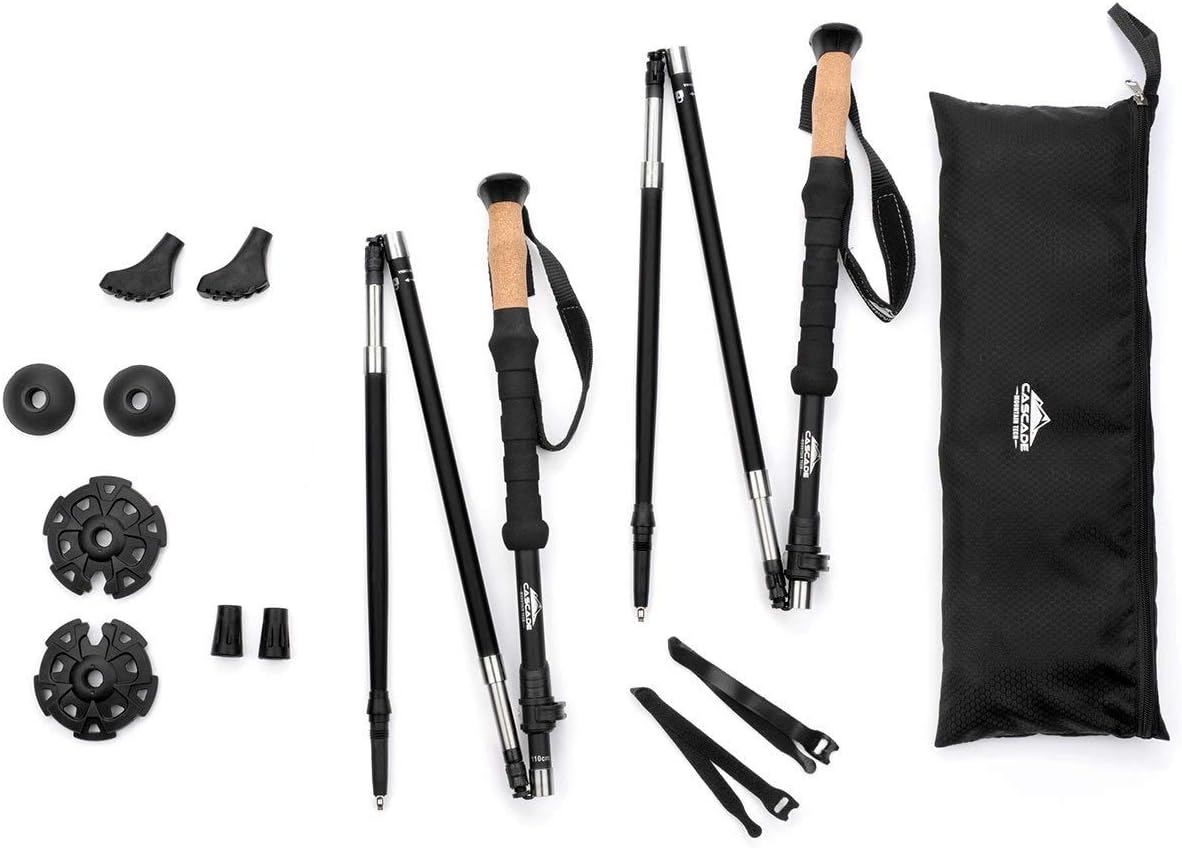 Carbon Fiber Trekking Poles - Quick Adjust, Light