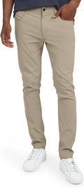 DKNY Mens Lightweight Travel Pants - Slim Tech Performance
