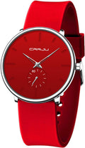 CRRJU Ultra Thin Unisex Watch 40mm - Stylish Everyday Wear