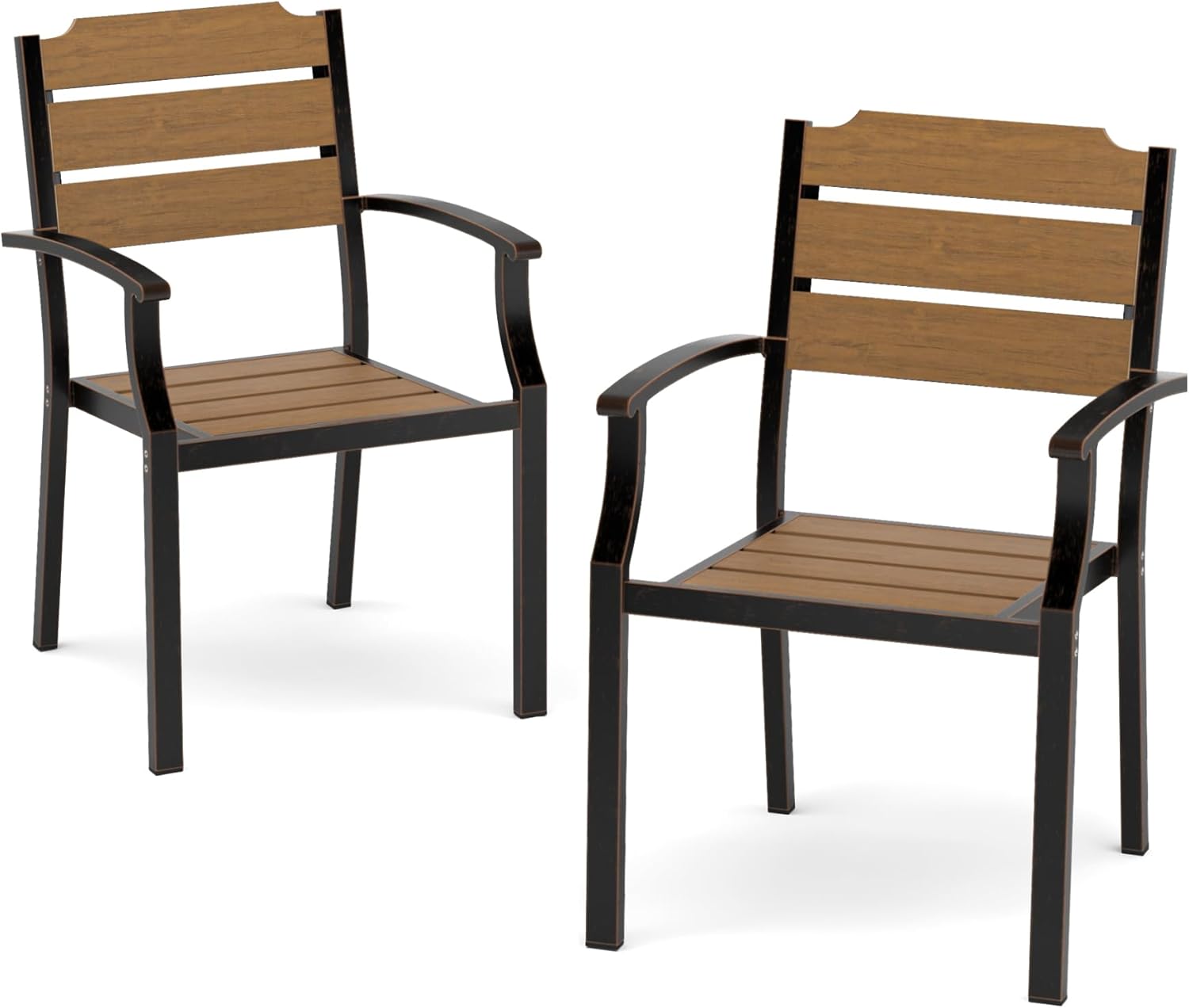 Outdoor Dining Chairs Set of 2 for Patio, Lawn and Garden