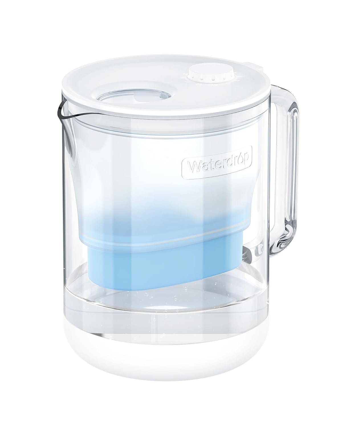 Waterdrop Glass Alkaline Water Filter Pitcher for Home Use