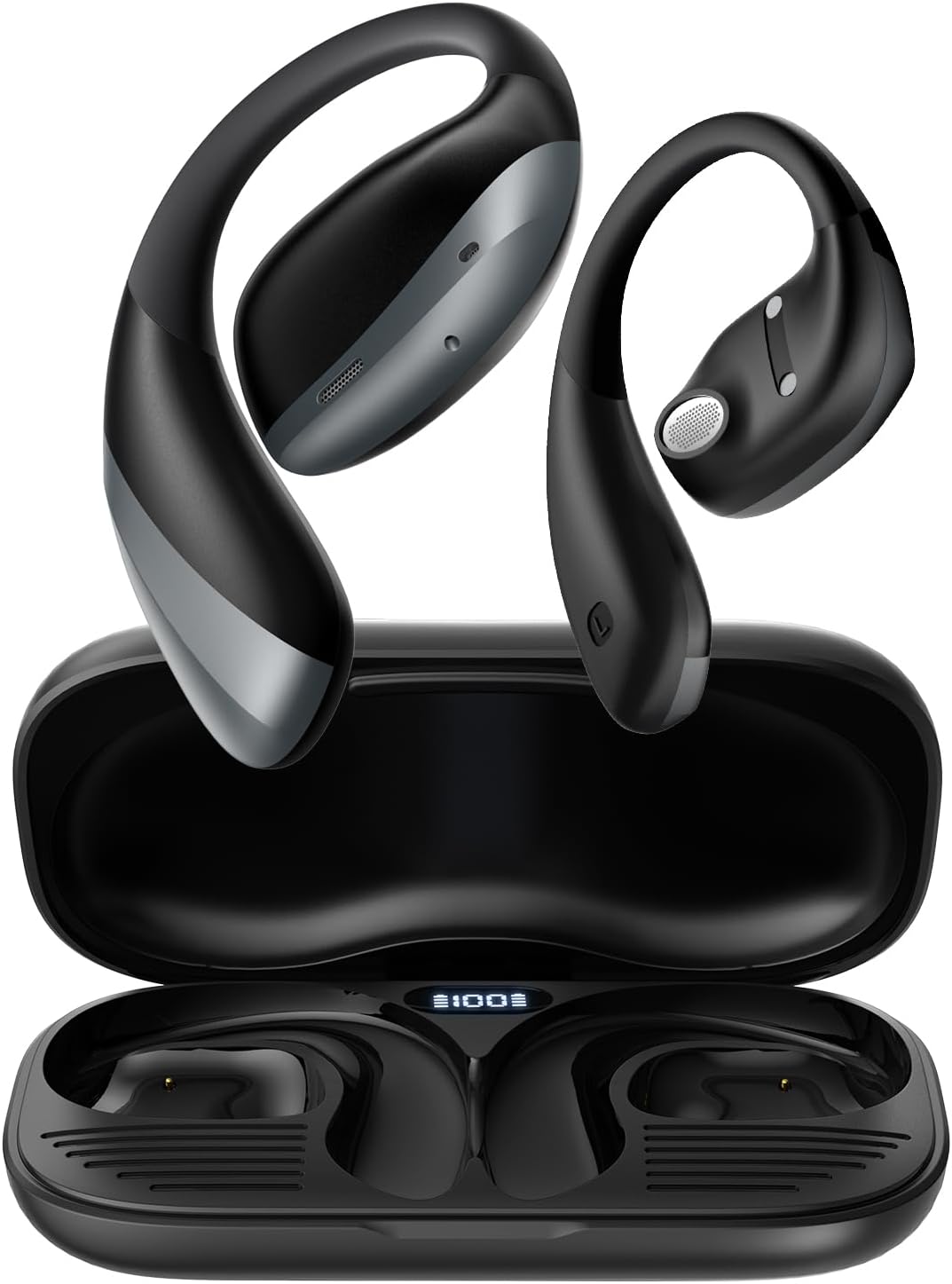Open Ear Headphones with 56H Playtime and IPX6 Waterproof Design