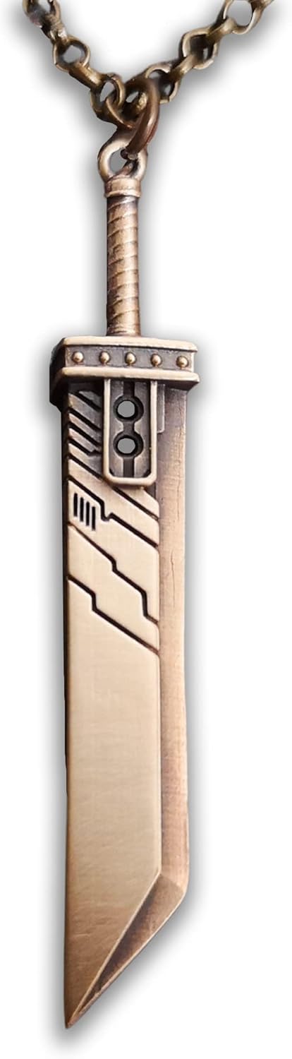 Cloud Strife Fantasy RPG Buster Sword Pendant Necklace Review