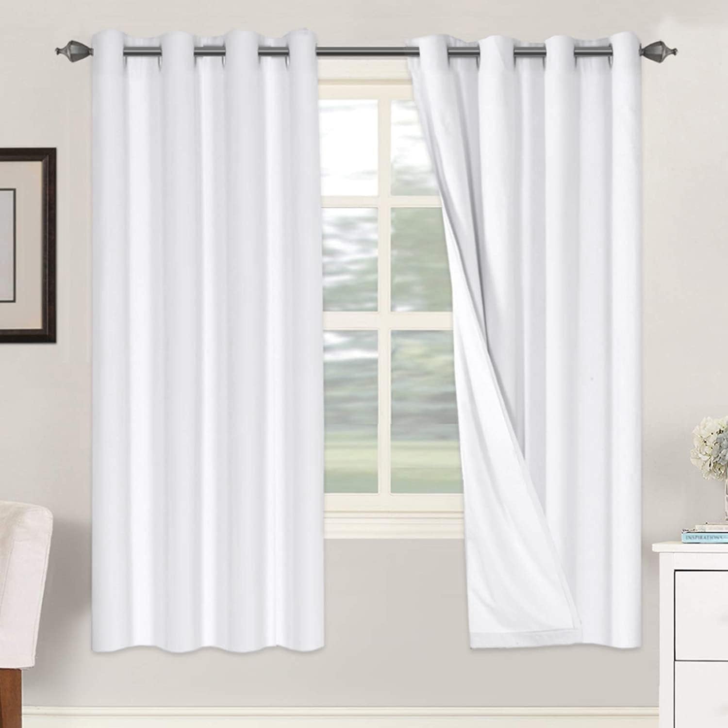 H.VERSAILTEX 100% Blackout Curtains for Bedroom and Living Room