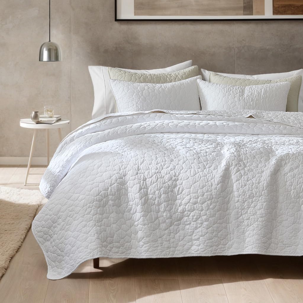 palassio White 100% Cotton Quilt Queen Size Bedding Set Review