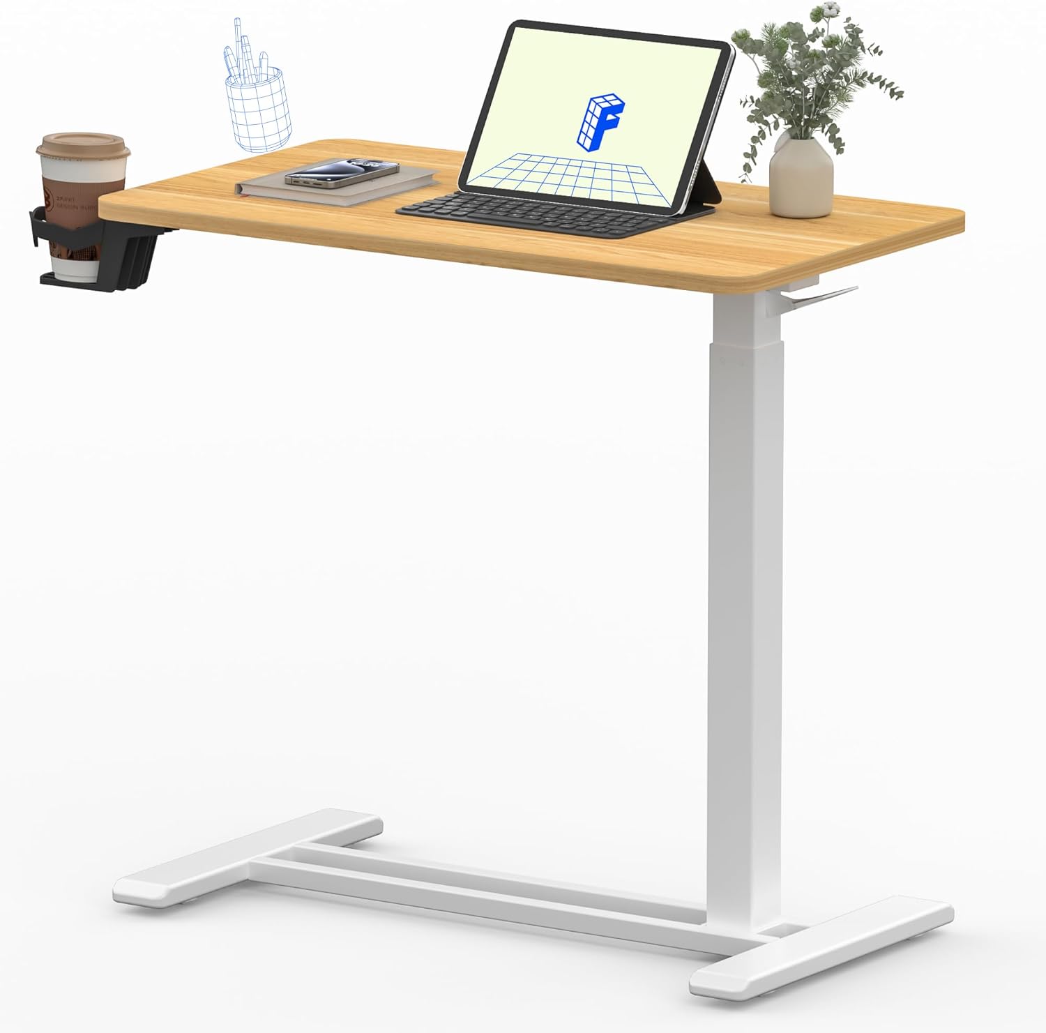 FLEXISPOT Mobile Standing Desk: Height Adjustable & Portable