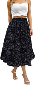 Maxi Skirts for Women with Pockets Long Midi Length Casual Skirt These