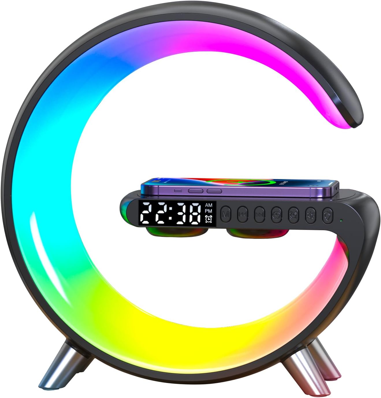 Smart Lamp with Wireless Charge & Bluetooth Speaker