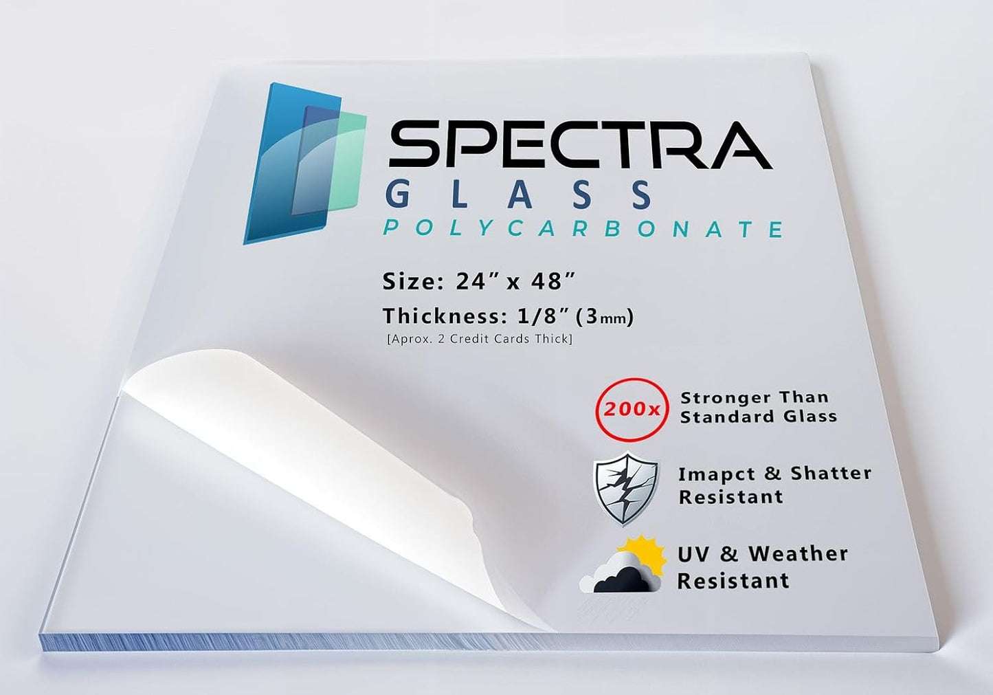 24x48 Polycarbonate Lexann Plastic Sheet - Stronger Than Glass