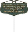 Kiss of the Sun Garden Poem Sign - Illuminate Your Outdoor Space