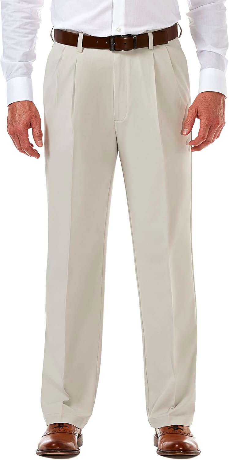 Haggar Men's Cool 18 Pro Classic Fit Pleat Front Pants Review