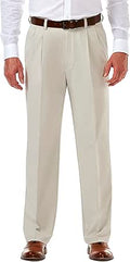Cool 18 Pro Classic Fit Pleated Pants by Haggar for Men