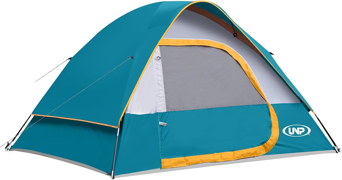 Camping Tent 4 Person Waterproof Windproof Easy Setup Portable