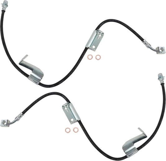 TRQ Front Brake Hose Set for Chevrolet Express and GMC Savana