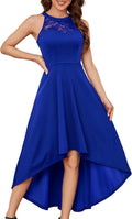 Hi Lo Cocktail Dress Women's Halter A-Line - Versatile Formal Fit