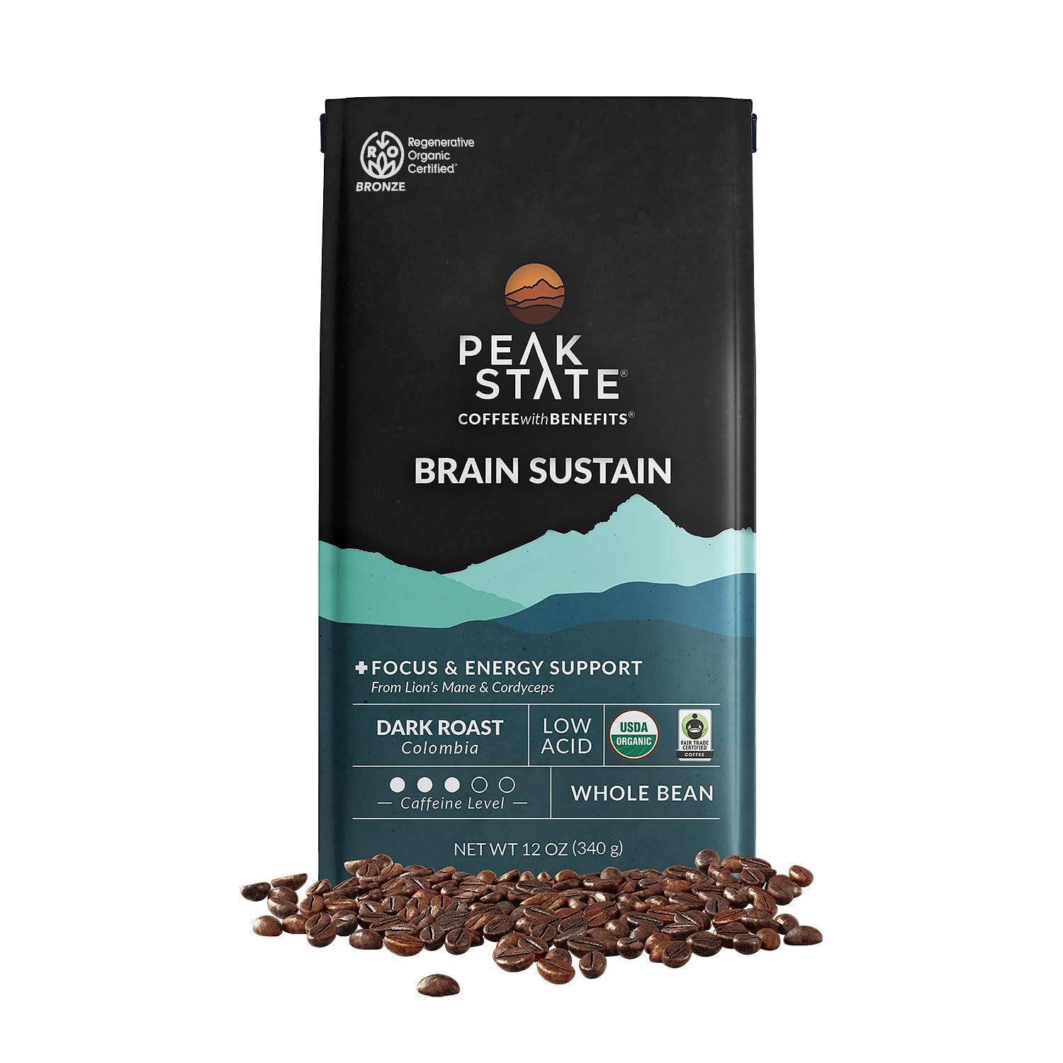 Organic Lion's Mane Dark Roast Coffee