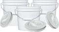 House Naturals 2 Gallon Food Grade Buckets with Screw On Lids