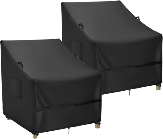 Outdoor Patio Chair Covers 2 Pack - Waterproof Lawn Chair Protection
