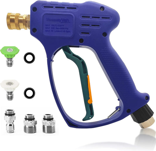 Pressure Washer Gun with Swivel and Quick Connect Fittings