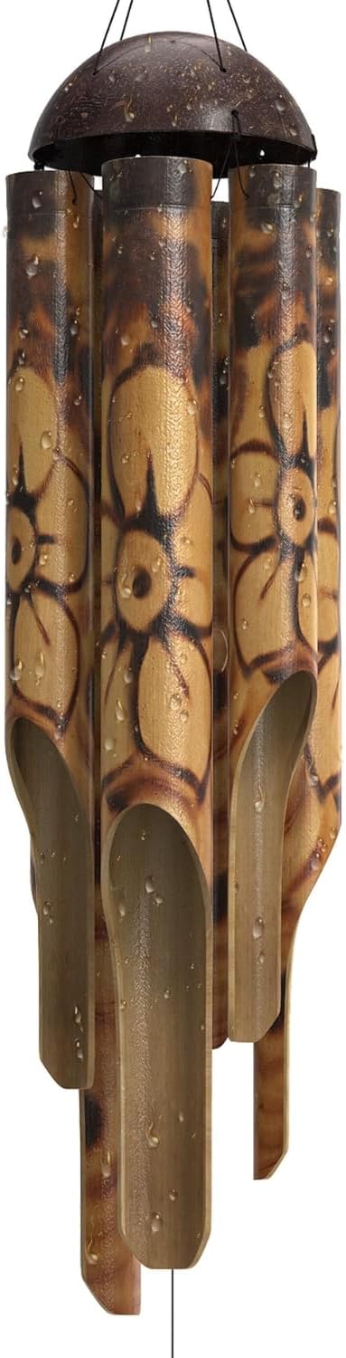 Rustic Bamboo Wind Chimes for Outdoor Relaxation and Decor