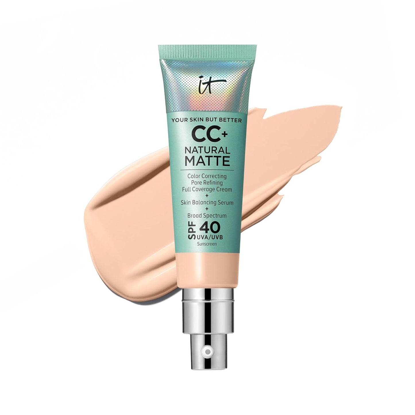 IT Cosmetics CC+ Cream Natural Matte Foundation for Oily Skin