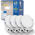 GE Color Select LED Wafer Downlight 6in 4-Pack - High Lumen
