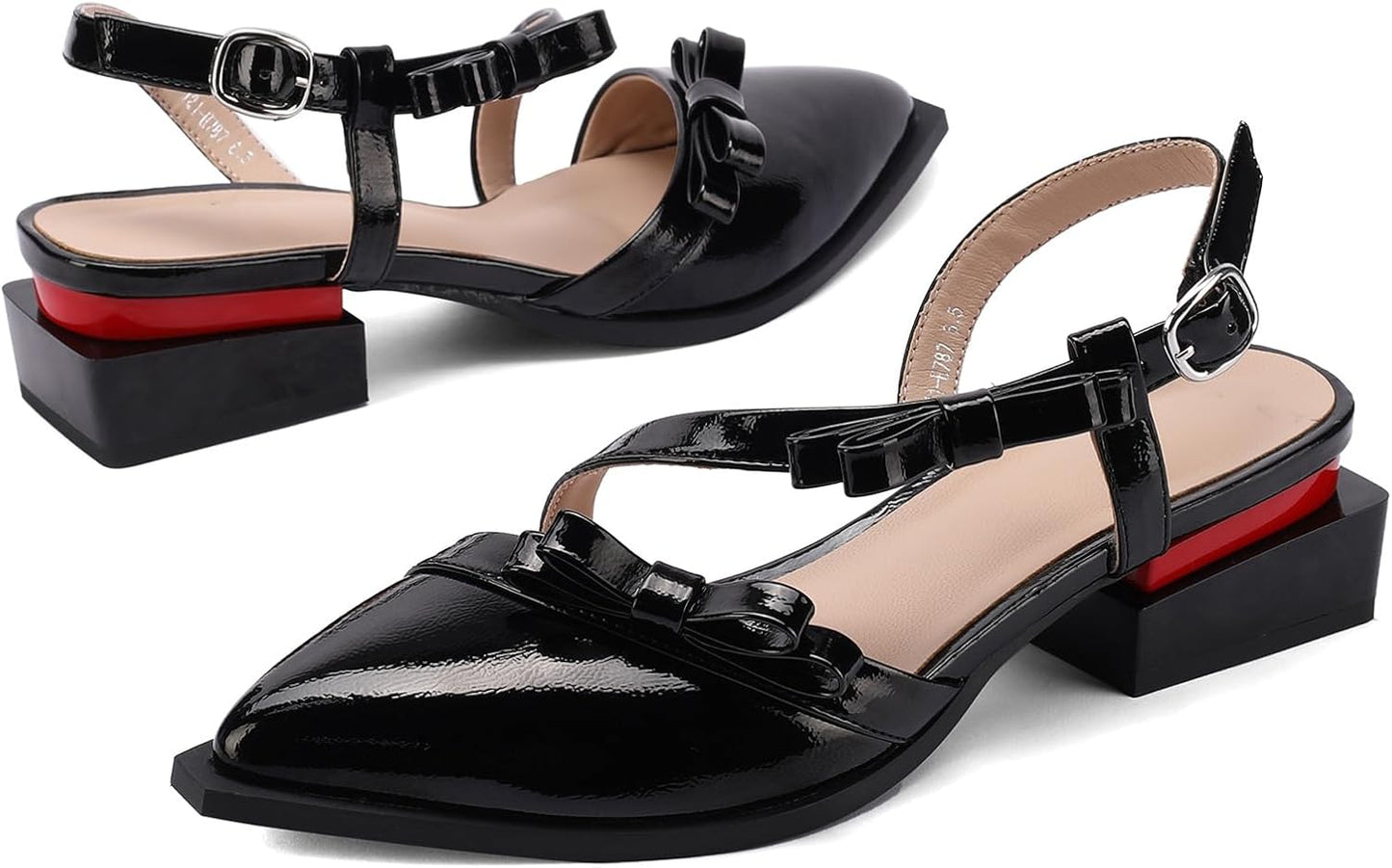 LingxiaUne Women's Elegant Dressy Pumps with Chunky Heel