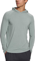UPF 50+ Sun Protection Hoodie for Men - Lightweight Hooded Shirt
