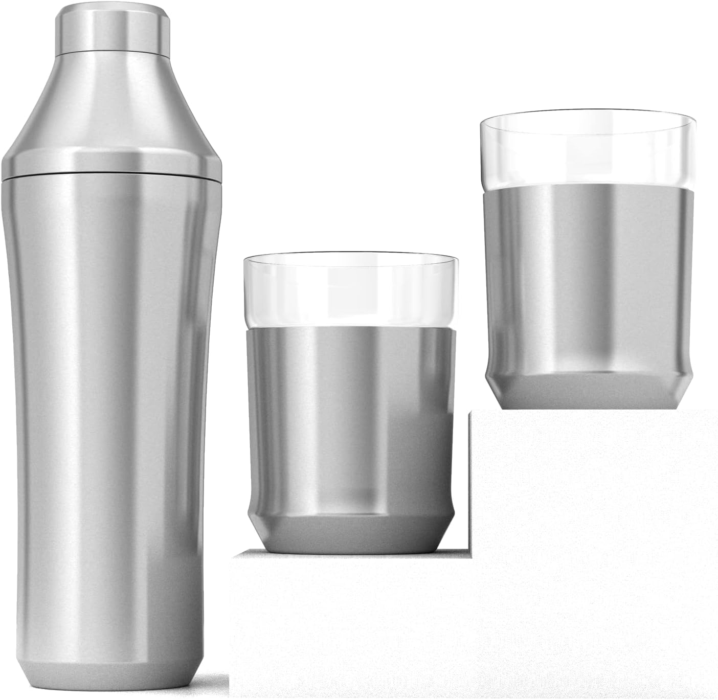 Ultimate Home Bar Bundle: Vacuum Insulated Shaker & Glass